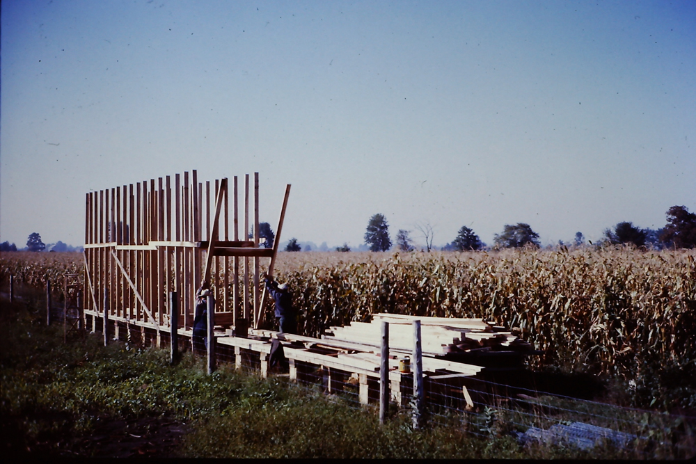 Building a Corn Crib