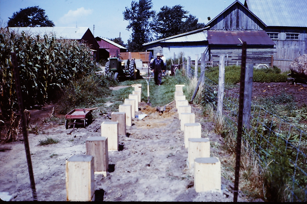 Footing For Corn Crib