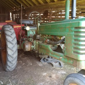 Our old John Deere B Tractor today
