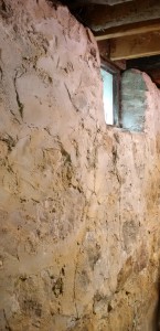 Our farmhouse stone cellar walls