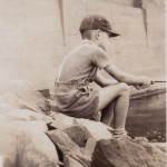 John Sr. fishing at Wilson's Falls
