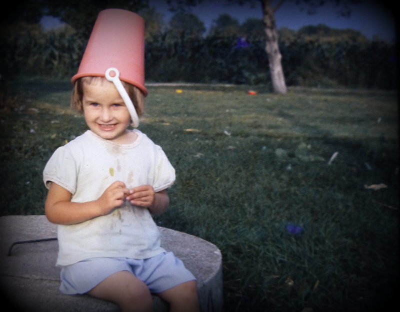 Susan with her sand pail