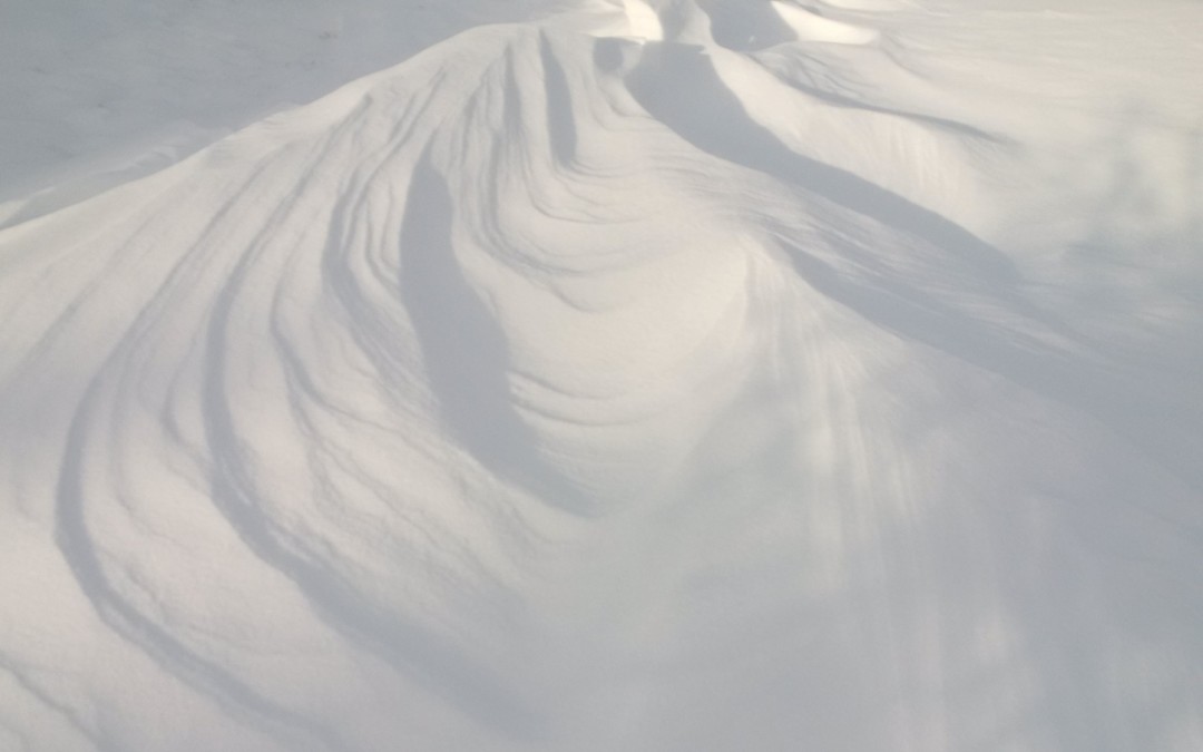 Winter wind sculpture